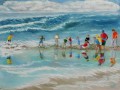 Excursión a la playa James Geddes Impresionismo infantil
